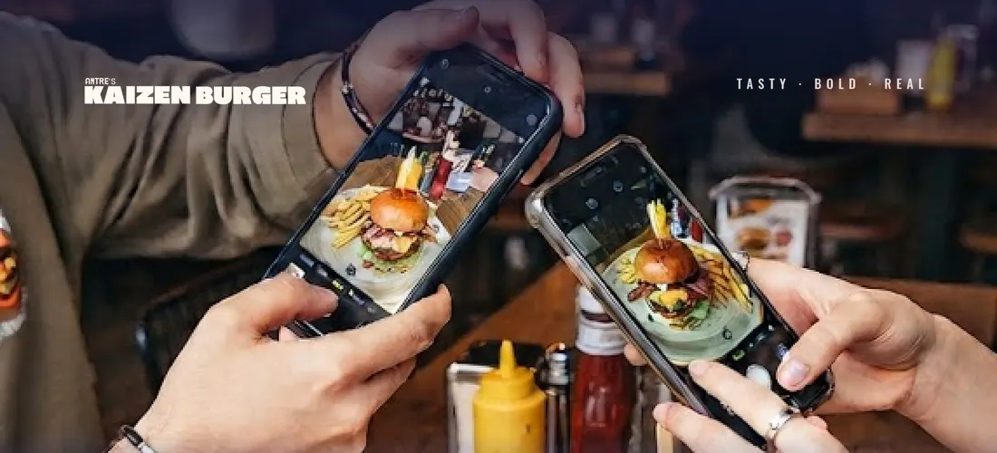 Kaizen Burger sosyal medya kampanya görseli